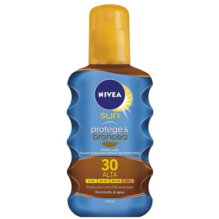 NIVEA, ACEITE SOLAR EN SPRAY PROTEGE & BRONCEA SPF30