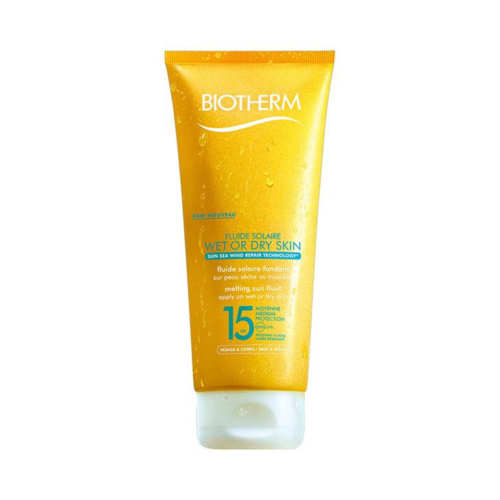 BIOTHERM, FLUID SOLAIRE WET OR DRY SPF15