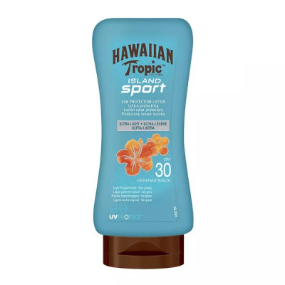 HAWAIIAN TROPIC,ISLAND SPORT ULTRA-LIGHT SUN LOTION SPF30