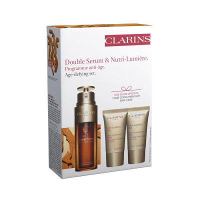 CLARINS,DOUBLE SERUM AND NUTRI-LUMIERE SET
